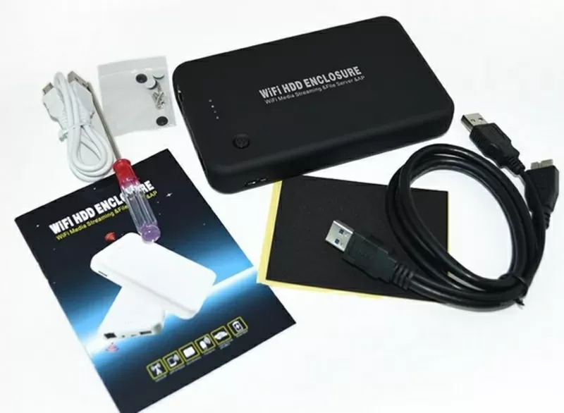 Внешний жесткий-диск USB 3.0,  беспроводная передача данных (3g wifi) 5